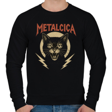 PRINTFASHION metalcica1 - Férfi pulóver - Fekete