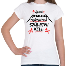 PRINTFASHION Metallica rajongók - Női póló - Fehér