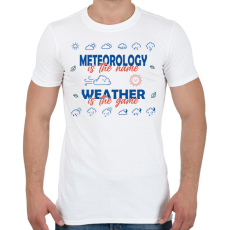 PRINTFASHION Meteorology is the name - Férfi póló - Fehér