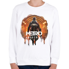 PRINTFASHION Metro Awakening - Gyerek pulóver - Fehér gyerek pulóver, kardigán