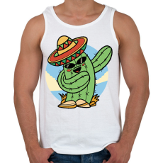 PRINTFASHION Mexikói kaktusz - Férfi atléta - Fehér