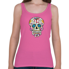 PRINTFASHION mexikói Koponya, - Női atléta - Rózsaszín női trikó