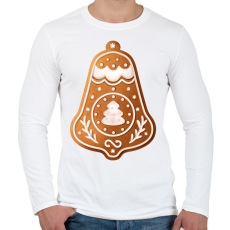 PRINTFASHION Mézeskalács csengő - Férfi hosszú ujjú póló - Fehér