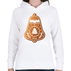 PRINTFASHION Mézeskalács csengő - Női kapucnis pulóver - Fehér