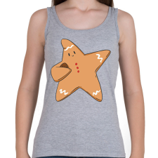 PRINTFASHION Mézeskalács csillag - Női atléta - Sport szürke női trikó