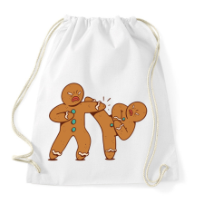 PRINTFASHION Mézeskalács karate - Sportzsák, Tornazsák - Fehér tornazsák