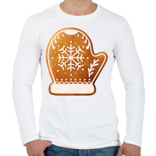 PRINTFASHION Mézeskalács kesztyű - Férfi hosszú ujjú póló - Fehér férfi póló
