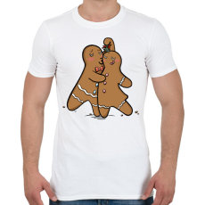 PRINTFASHION Mézeskalács tánc - Férfi póló - Fehér