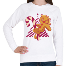 PRINTFASHION Mézeskalács tánc - Női pulóver - Fehér női pulóver, kardigán