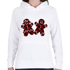 PRINTFASHION Mézi - Női kapucnis pulóver - Fehér női pulóver, kardigán