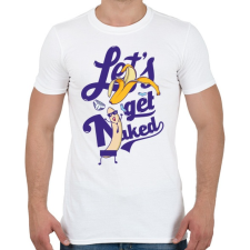 PRINTFASHION Meztelenül - Férfi póló - Fehér férfi póló