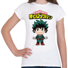 PRINTFASHION MHA Izuku Midoriya - Női póló - Fehér