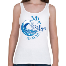 PRINTFASHION Mi a pálya, apálya? - Női atléta - Fehér női trikó