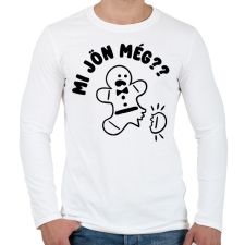 PRINTFASHION Mi jön még mézeskalács - Férfi hosszú ujjú póló - Fehér férfi póló