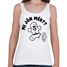 PRINTFASHION Mi jön még mézeskalács - Női atléta - Fehér női trikó