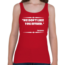 PRINTFASHION Mi se kedveljük egymást - burpees - Női atléta - Cseresznyepiros