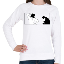 PRINTFASHION Mia&Vincent - Női pulóver - Fehér női pulóver, kardigán