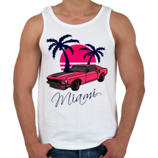 PRINTFASHION Miami  - Férfi atléta - Fehér