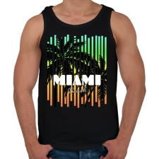 PRINTFASHION Miami  - Férfi atléta - Fekete atléta, trikó