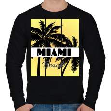 PRINTFASHION Miami  - Férfi pulóver - Fekete