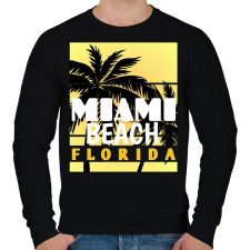 PRINTFASHION Miami  - Férfi pulóver - Fekete férfi pulóver, kardigán