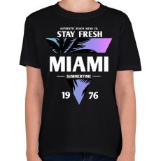 PRINTFASHION Miami  - Gyerek póló - Fekete