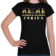 PRINTFASHION Miami - Női póló - Fekete női póló