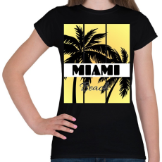 PRINTFASHION Miami  - Női póló - Fekete