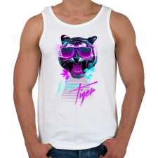 PRINTFASHION Miami tiger - Férfi atléta - Fehér atléta, trikó