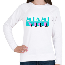 PRINTFASHION Miami Vice - Női pulóver - Fehér női pulóver, kardigán