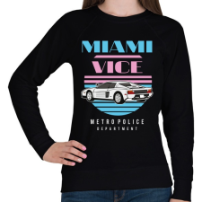 PRINTFASHION Miami Vice - Női pulóver - Fekete női póló