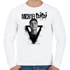 PRINTFASHION Michael Bibi - Férfi pulóver - Fehér