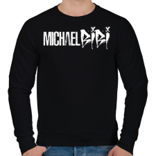 PRINTFASHION Michael Bibi - Férfi pulóver - Fekete férfi pulóver, kardigán