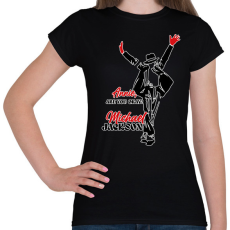 PRINTFASHION Michael Jackson - Annie - Női póló - Fekete