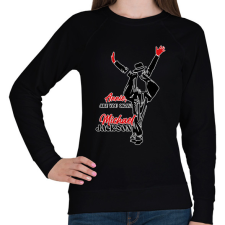 PRINTFASHION Michael Jackson - Annie - Női pulóver - Fekete női pulóver, kardigán