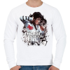 PRINTFASHION Michael Jackson Bad - Férfi pulóver - Fehér