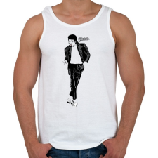 PRINTFASHION michael jackson billie jean - Férfi atléta - Fehér atléta, trikó