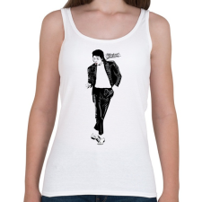 PRINTFASHION michael jackson billie jean - Női atléta - Fehér női trikó