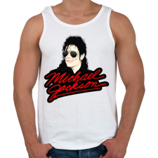 PRINTFASHION michael-jackson - Férfi atléta - Fehér atléta, trikó