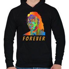 PRINTFASHION Michael Jackson - Férfi kapucnis pulóver - Fekete férfi pulóver, kardigán