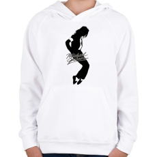 PRINTFASHION Michael Jackson - Gyerek kapucnis pulóver - Fehér