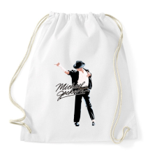 PRINTFASHION michael-jackson moonwalk-dance - Sportzsák, Tornazsák - Fehér tornazsák