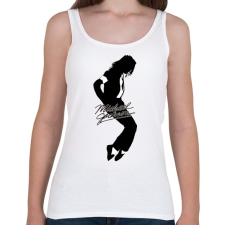 PRINTFASHION Michael Jackson - Női atléta - Fehér női trikó
