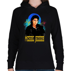 PRINTFASHION michael jackson - Női kapucnis pulóver - Fekete