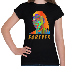 PRINTFASHION Michael Jackson - Női póló - Fekete női póló