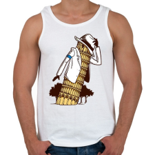 PRINTFASHION Michael Jackson tower - Férfi atléta - Fehér atléta, trikó
