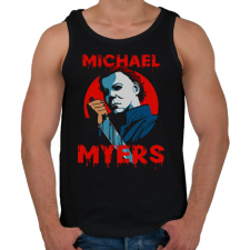 PRINTFASHION Michael Myers - Férfi atléta - Fekete atléta, trikó