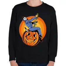 PRINTFASHION Michael Myers - Gyerek pulóver - Fekete gyerek pulóver, kardigán