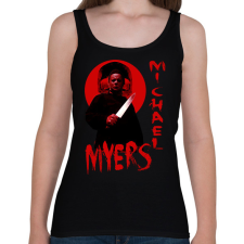 PRINTFASHION MICHAEL MYERS - Női atléta - Fekete női trikó