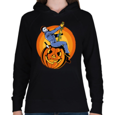 PRINTFASHION Michael Myers - Női kapucnis pulóver - Fekete